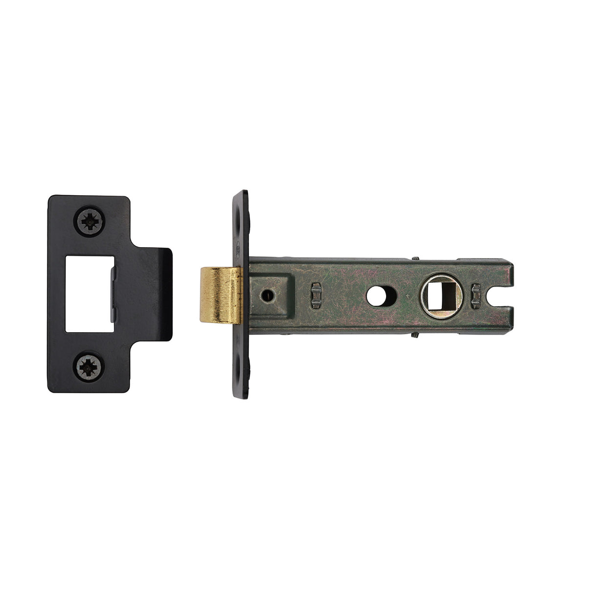 High quality image of York - York Tubular Latch 3 Black Enamel Finish | Sku. yktl3n-blk | available to order from Trade Door Handles in Kendal.