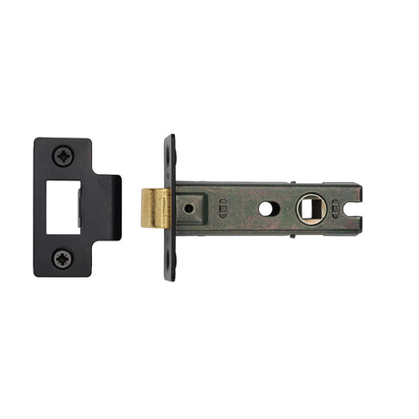 High quality image of York - York Tubular Latch 3 Black Enamel Finish | Sku. yktl3n-blk | available to order from Trade Door Handles in Kendal.