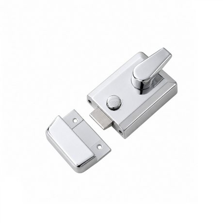 York Security 60mm Standard Night Latch Polished Chrome Finish nl3060-pc