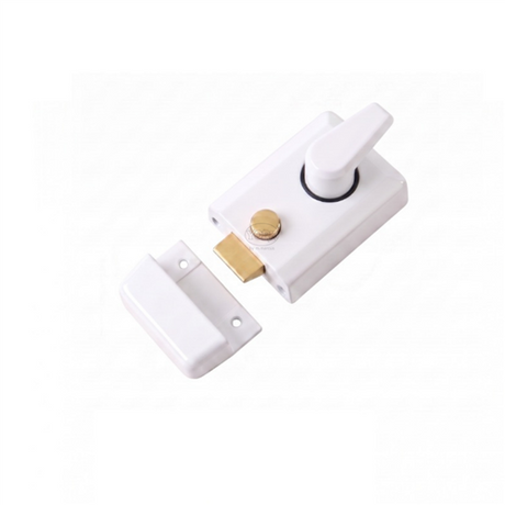 York Security 60mm Standard Night Latch White Finish nl3060-wh