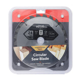 This is an image of Timco - 0Ãƒâ€šÃ‚Â° Mitre Saw Blade 216 x 30 x 24T (1 Each Clamshell) Z2163024