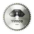 This is an image of Timco - 0Ãƒâ€šÃ‚Â° Mitre Saw Blade 250 x 30 x 48T (1 Each Clamshell) Z2503048