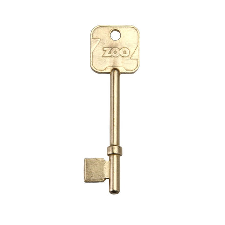 High quality image of the Zoo Hardware - British Standard Spare CHUBB Blank Keys to suit 67mm and 80mm Locks - Polished Brass | Sku. zbsck01 | available to order from Trade Door Handles.