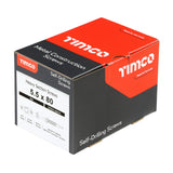 This is an image of Timco - Metal Construction Heavy Section Screws - Hex - Self-Drilling - Zinc 5.5 x 80mm - (100 PCS Box) ZH80B
