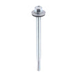 This is an image of Timco - Metal Construction Heavy Section Screws - Hex - EPDM Washer - Self-Drilling - Zinc 5.5 x 80mm - (100 PCS Bag) ZH80W16