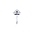 This is an image of Timco - Metal Construction Light Section Screws - Hex - EPDM Washer - Self-Drilling - Zinc 5.5 x 32mm - (100 PCS Bag) ZL32W16