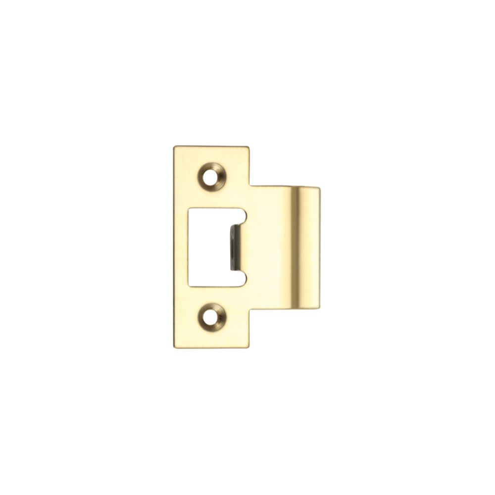High quality image of the Zoo Hardware - Spare Extended Tongue Strikes to suit the ZTLKA and ZTLA Tubular Latches - PVD Brass | Sku. zlap06pvd | available to order from Trade Door Handles.