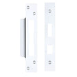 High quality image of the Zoo Hardware - Spare Acc Pk for UK Sash Locks - *BLANK* - contains Forend, Strike and Fixing Screws - Polished Chrome | Sku. zlap10bcp | available to order from Trade Door Handles.