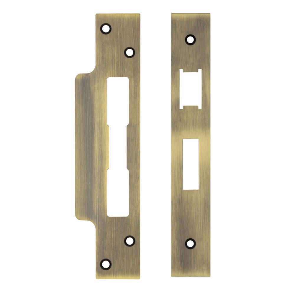 High quality image of the Zoo Hardware - Spare Acc Pk for UK Sash Locks - *BLANK* - contains Forend, Strike and Fixing Screws - Bronze | Sku. zlap10bfb | available to order from Trade Door Handles.