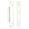 High quality image of the Zoo Hardware - Spare Acc Pk for UK Sash Locks - *BLANK* - contains Forend, Strike and Fixing Screws - Polished Nickel | Sku. zlap10bpn | available to order from Trade Door Handles.