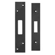 High quality image of the Zoo Hardware - Spare Acc Pk for UK Dead Locks - *BLANK* - contains Forend, Strike and Fixing Screws - Black | Sku. zlap11bpcb | available to order from Trade Door Handles.