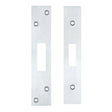 High quality image of the Zoo Hardware - Spare Acc Pk for UK Dead Locks - *BLANK* - contains Forend, Strike and Fixing Screws - Satin Chrome | Sku. zlap11bsc | available to order from Trade Door Handles.