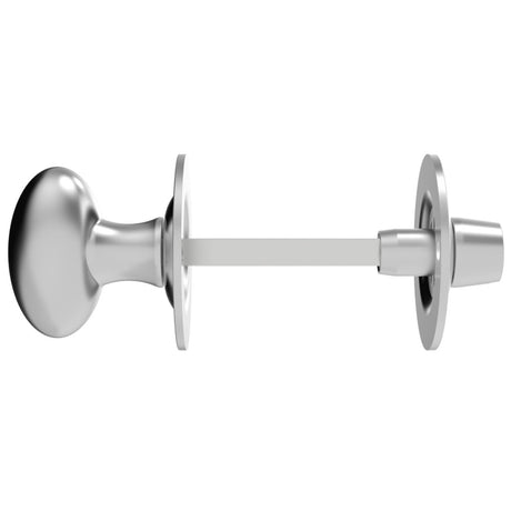 High quality image of Carlisle Brass - Oval Thumb Turn with Coin Release - Satin Chrome | Sku. aa133sc | Trade Door Handles.
