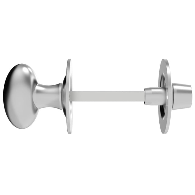 High quality image of Carlisle Brass - Oval Thumb Turn with Coin Release - Satin Chrome | Sku. aa133sc | Trade Door Handles.