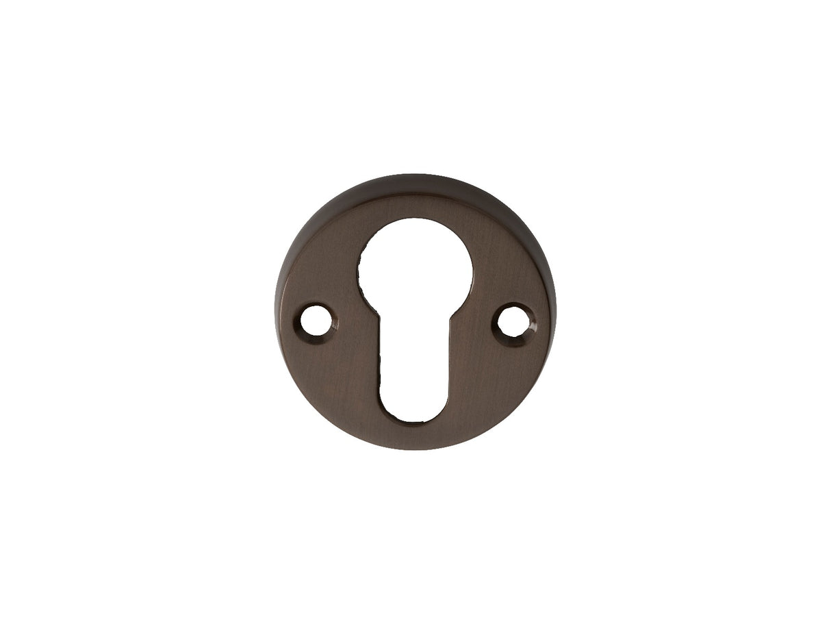 High quality image of Carlisle Brass - Euro Profile Escutcheon - Dark Bronze | Sku. aa145db | Trade Door Handles.