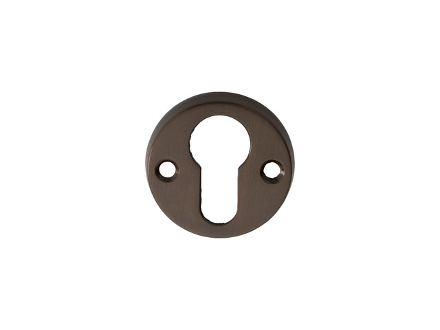 High quality image of Carlisle Brass - Euro Profile Escutcheon - Dark Bronze | Sku. aa145db | Trade Door Handles.