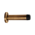High quality image of Carlisle Brass - Cylinder Pattern Door Stop - with Rose - Antique Brass | Sku. aa21ab | Trade Door Handles.