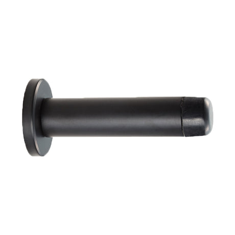 High quality image of Carlisle Brass - Cylinder Pattern Door Stop - with Rose - Matt Black | Sku. aa21mb | Trade Door Handles.