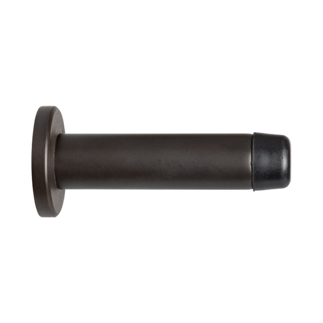 High quality image of Carlisle Brass - Cylinder Pattern Door Stop - with Rose - Matt Bronze | Sku. aa21mbrz | Trade Door Handles.