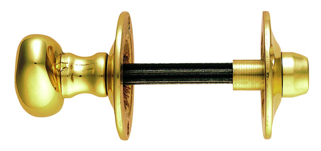 High quality image of Carlisle Brass - Oval Thumb Turn with Coin Release - Polished Brass | Sku. aa32 | Trade Door Handles.
