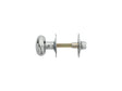 High quality image of Carlisle Brass - Oval Thumb Turn with Coin Release - Polished Chrome | Sku. aa32cp | Trade Door Handles.