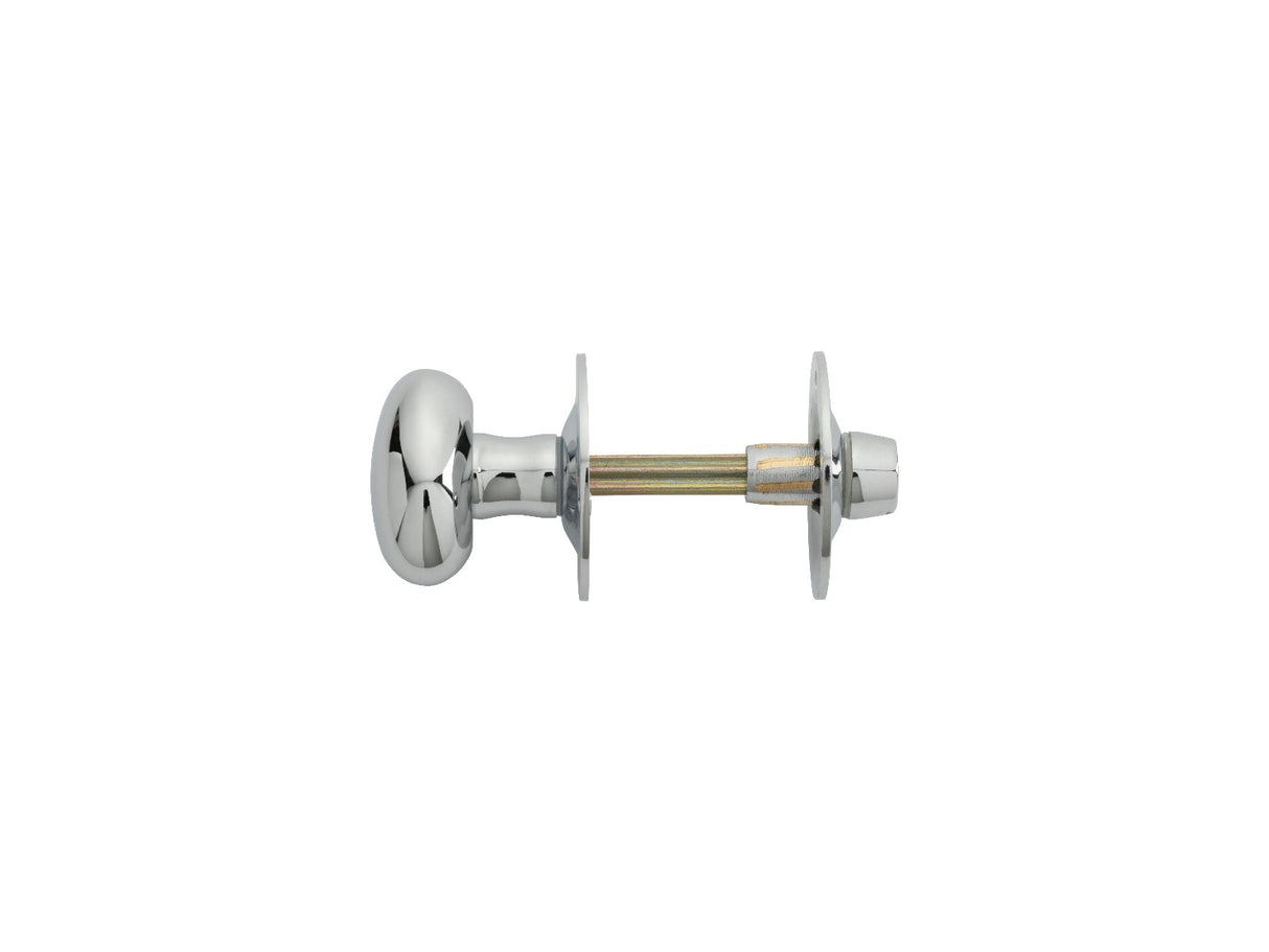 High quality image of Carlisle Brass - Oval Thumb Turn with Coin Release - Polished Chrome | Sku. aa32cp | Trade Door Handles.