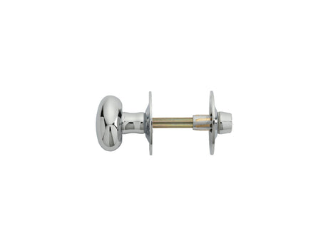 High quality image of Carlisle Brass - Oval Thumb Turn with Coin Release - Polished Chrome | Sku. aa32cp | Trade Door Handles.
