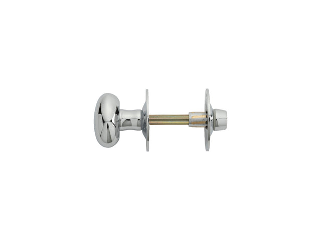 High quality image of Carlisle Brass - Oval Thumb Turn with Coin Release - Polished Chrome | Sku. aa32cp | Trade Door Handles.