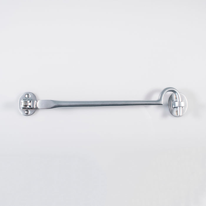 High quality image of Carlisle Brass - Silent Pattern Cabin Hook 245mm - Satin Chrome | Sku. aa64sc | Trade Door Handles.