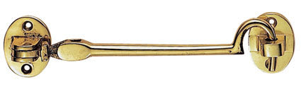High quality image of Carlisle Brass - Silent Pattern Cabin Hook 300mm - Polished Brass | Sku. aa65 | Trade Door Handles.