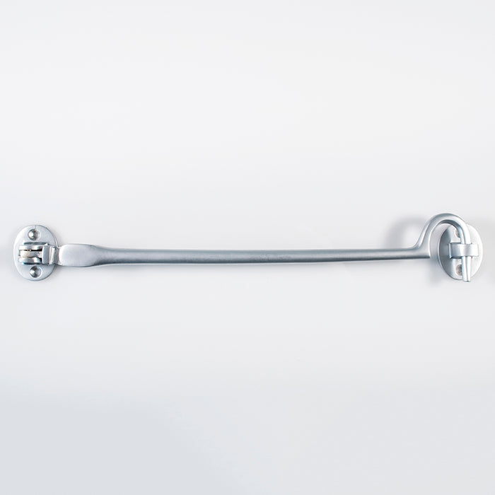 High quality image of Carlisle Brass - Silent Pattern Cabin Hook 300mm - Satin Chrome | Sku. aa65sc | Trade Door Handles.