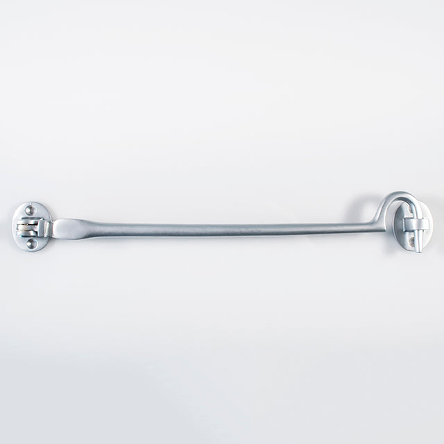 High quality image of Carlisle Brass - Silent Pattern Cabin Hook 300mm - Satin Chrome | Sku. aa65sc | Trade Door Handles.
