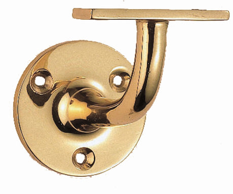 High quality image of Carlisle Brass - Heavyweight Handrail Bracket - Polished Brass | Sku. aa86 | Trade Door Handles.