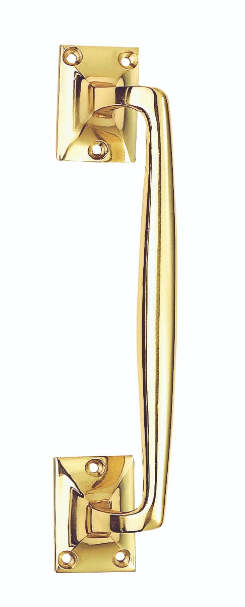 High quality image of Carlisle Brass - Pub Style Pull Handle - Polished Brass | Sku. aa92 | Trade Door Handles.
