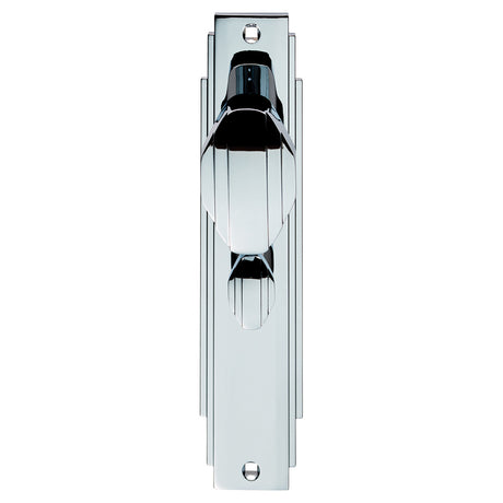 High quality image of Carlisle Brass - Art Deco Knob on WC Backplate - Polished Chrome | Sku. adr023cp | Trade Door Handles.