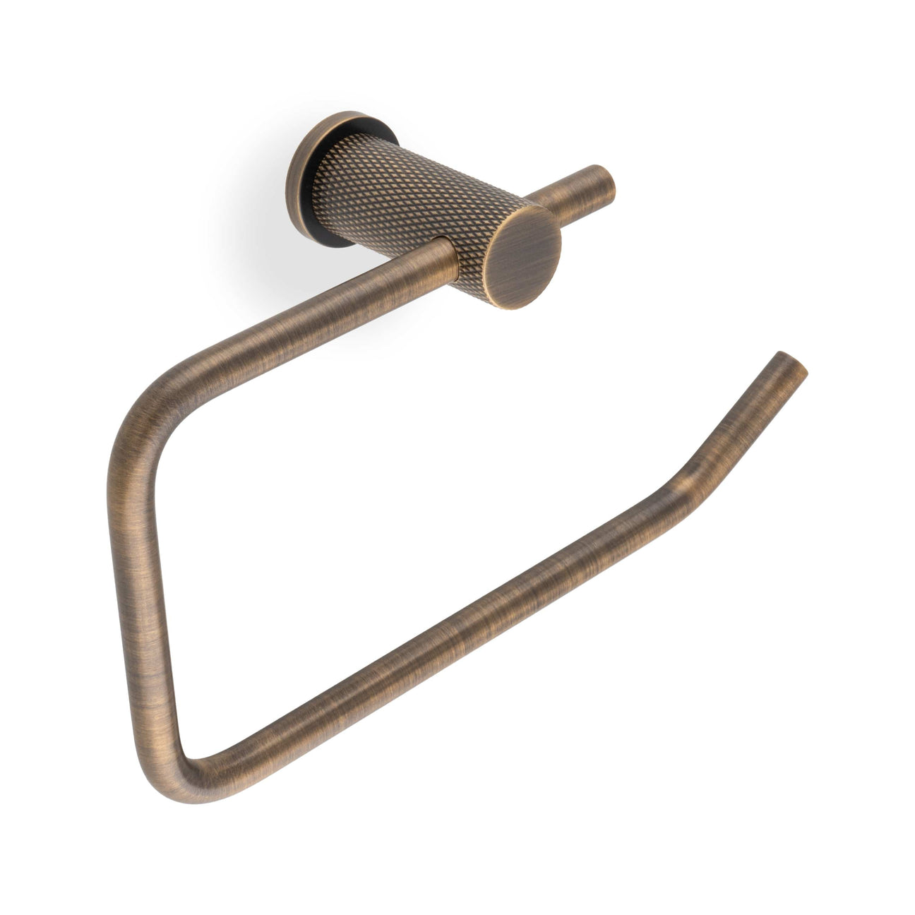 Alexander & Wilks Accessories Antique Brass / Toilet Roll Holder Alexander & Wilks - Brunel Diamond Knurled Toilet Roll Holder-Antique Brass