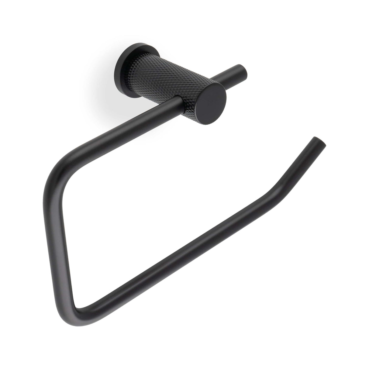 Alexander & Wilks Accessories Matt Black / Toilet Roll Holder Alexander & Wilks - Brunel Diamond Knurled Toilet Roll Holder-Black