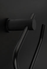 Alexander & Wilks Accessories Matt Black / Toilet Roll Holder Alexander & Wilks - Brunel Diamond Knurled Toilet Roll Holder-Black