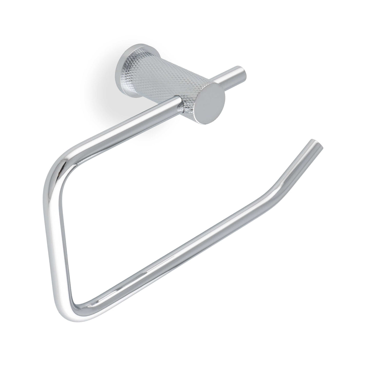 Alexander & Wilks Accessories Polished Chrome / Toilet Roll Holder Alexander & Wilks - Brunel Diamond Knurled Toilet Roll Holder-Polished Chrome