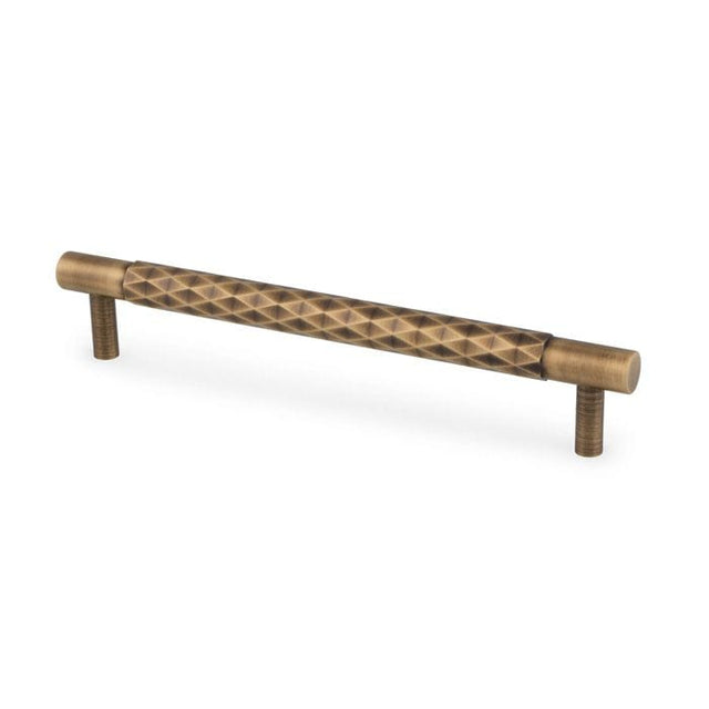 Alexander & Wilks Cabinet Hardware Antique Brass / Cabinet Pull Handles / 160mm Alexander & Wilks Diamond Cut Cabinet Pull Handle - 160mm C/C - Antique Brass