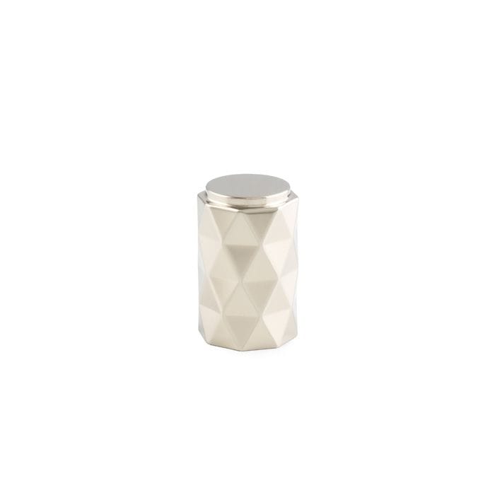 Alexander & Wilks Cabinet Hardware Polished Nickel PVD / Cabinet Knobs / 30mm Dia. Alexander & Wilks Diamond Cut Cylinder Cabinet Knob - 30mm - Polished Nickel PVD