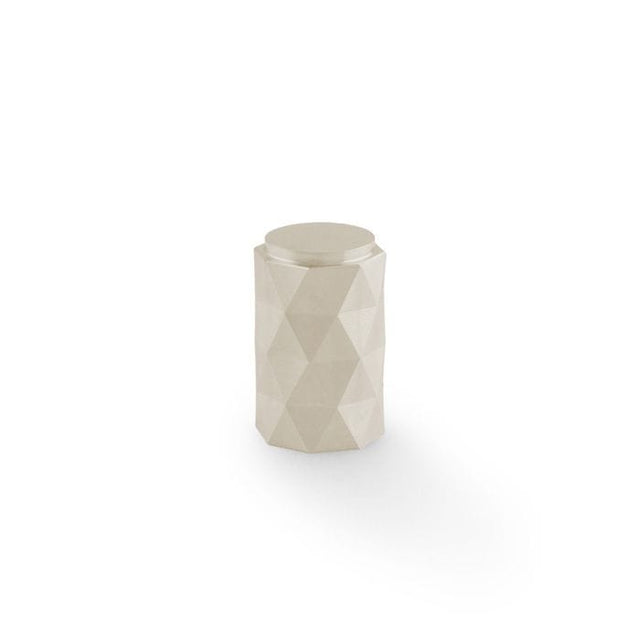 Alexander & Wilks Cabinet Hardware Satin Nickel / Cabinet Knobs / 30mm Dia. Alexander & Wilks - DIAMOND CUT CYLINDER CABINET KNOB - 30MM - Satin Nickel