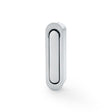 Alexander & Wilks Door Furniture Satin Chrome / Door Edge Pull / Radius Alexander & Wilks Radius Sliding Door Edge Pull - Satin Chrome