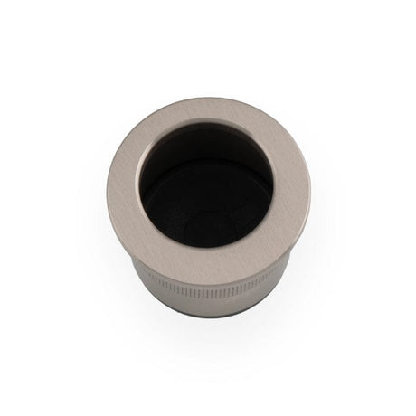 Alexander & Wilks Door Furniture Satin Nickel / Finger Edge Pull Alexander & Wilks - Round Sliding Door Finger Edge Pull-Satin Nickel