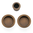 Alexander & Wilks Door Furniture Antique Brass / Flush Pull Alexander & Wilks - Sliding door pull kit-Antique Brass