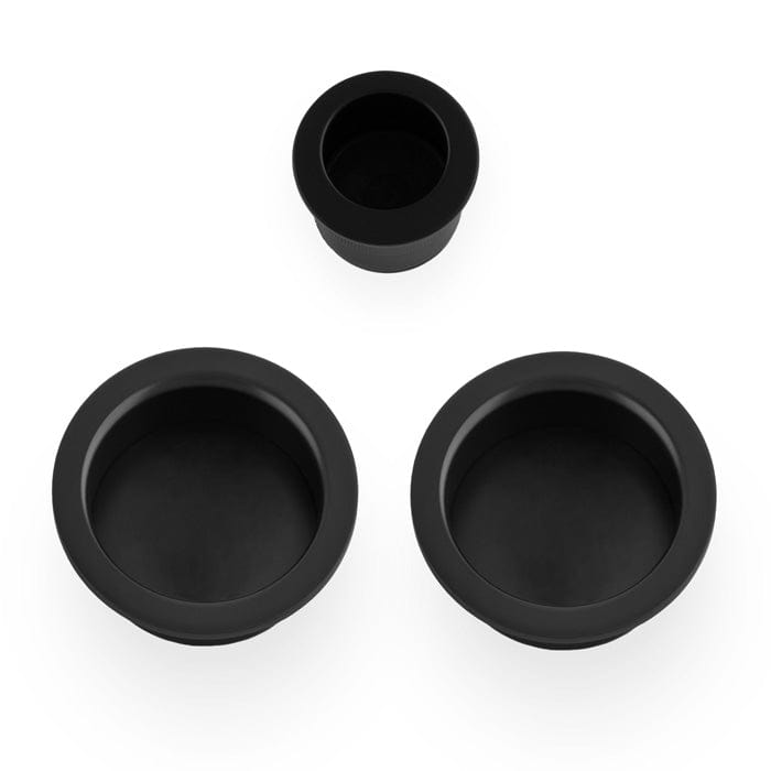 Alexander & Wilks Door Furniture Black / Flush Pull Alexander & Wilks - Sliding door pull kit-Black