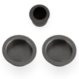 Alexander & Wilks Door Furniture Dark Bronze PVD / Flush Pull Alexander & Wilks - Sliding door pull kit-Dark Bronze PVD