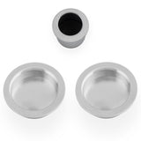 Alexander & Wilks Door Furniture Satin Chrome / Flush Pull Alexander & Wilks - Sliding door pull kit-Satin Chrome