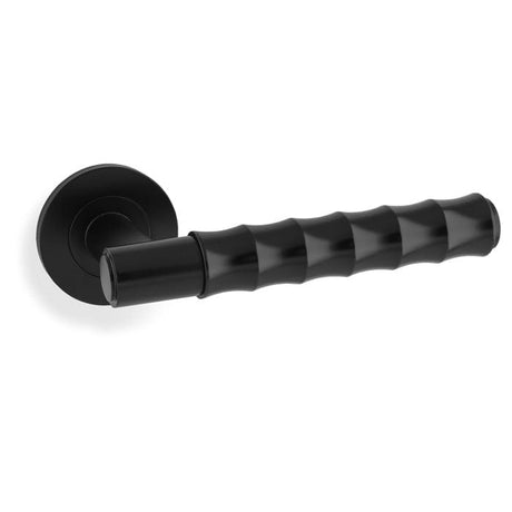 Alexander & Wilks Door Furniture Black / Door Handles on Rose Alexander & Wilks - Spitfire Bamboo Lever on Rose - Black
