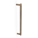 Alexander & Wilks Door Furniture Antique Brass / 450mm Alexander & Wilks Spitfire Diamond Knurled 450mm Pull Handle - Antique Brass